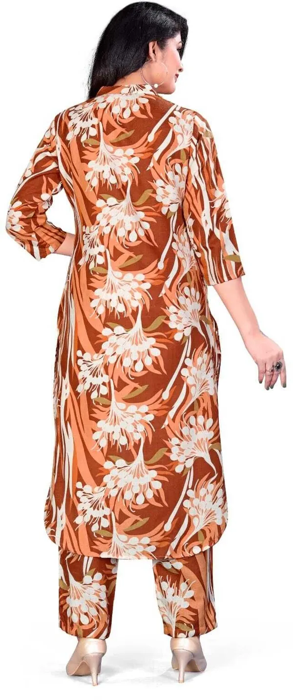 Brown_Cotton_Co-ord_Set_For_Women