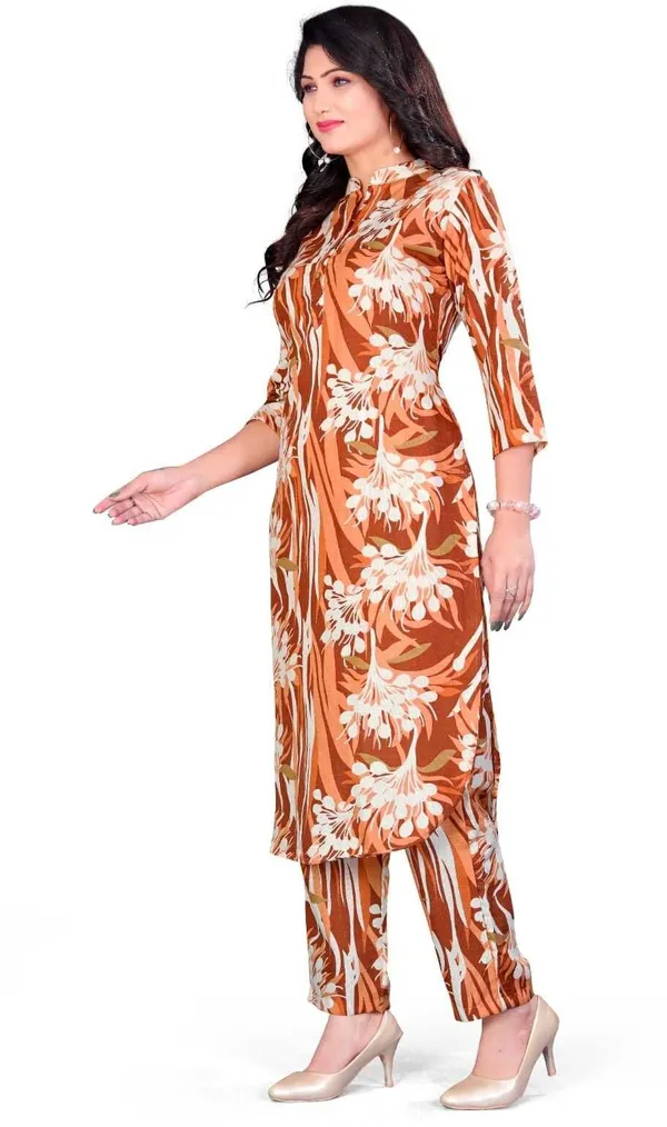 Brown_Cotton_Co-ord_Set_For_Women