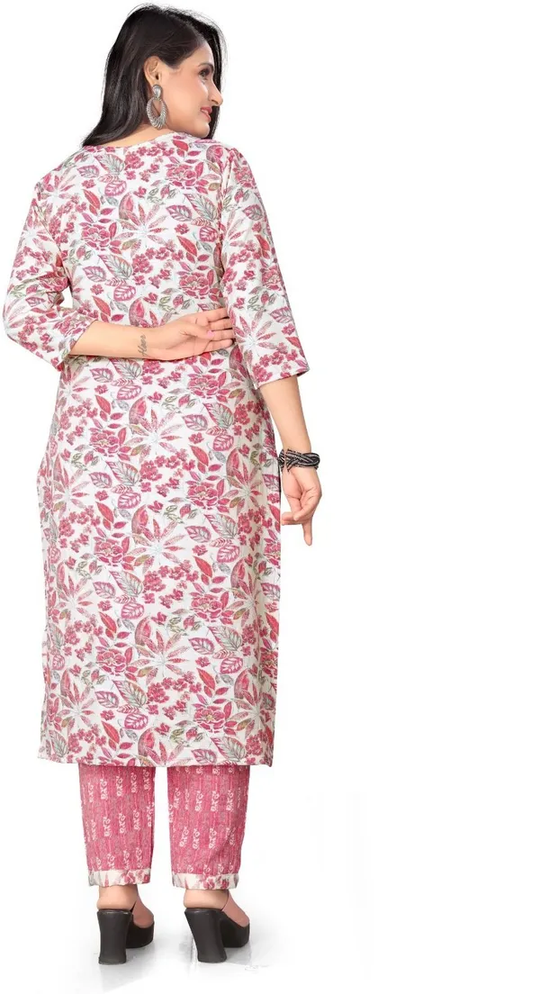 Pink_Cotton_Kurti_Pant_Dupatta_Set_For_Women