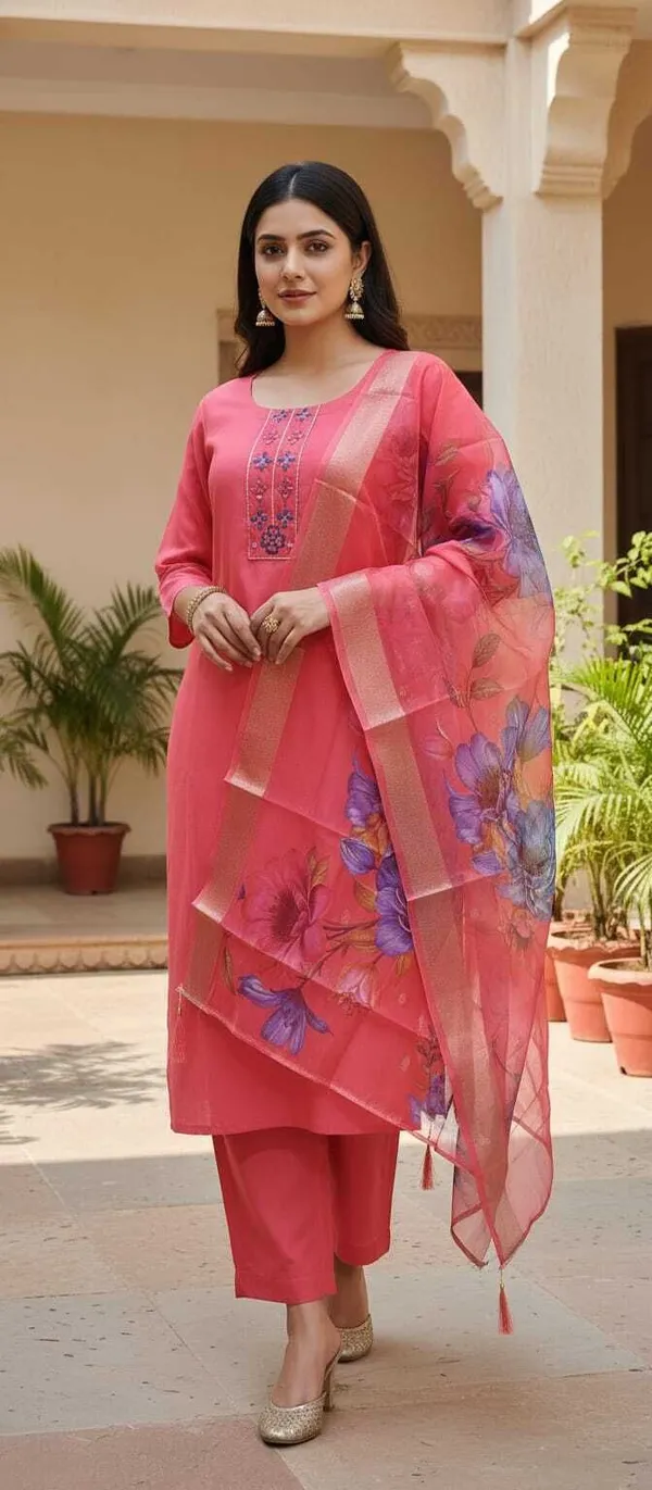 Pink_Cotton_Kurta_Set_with_Dupatta_For_Women