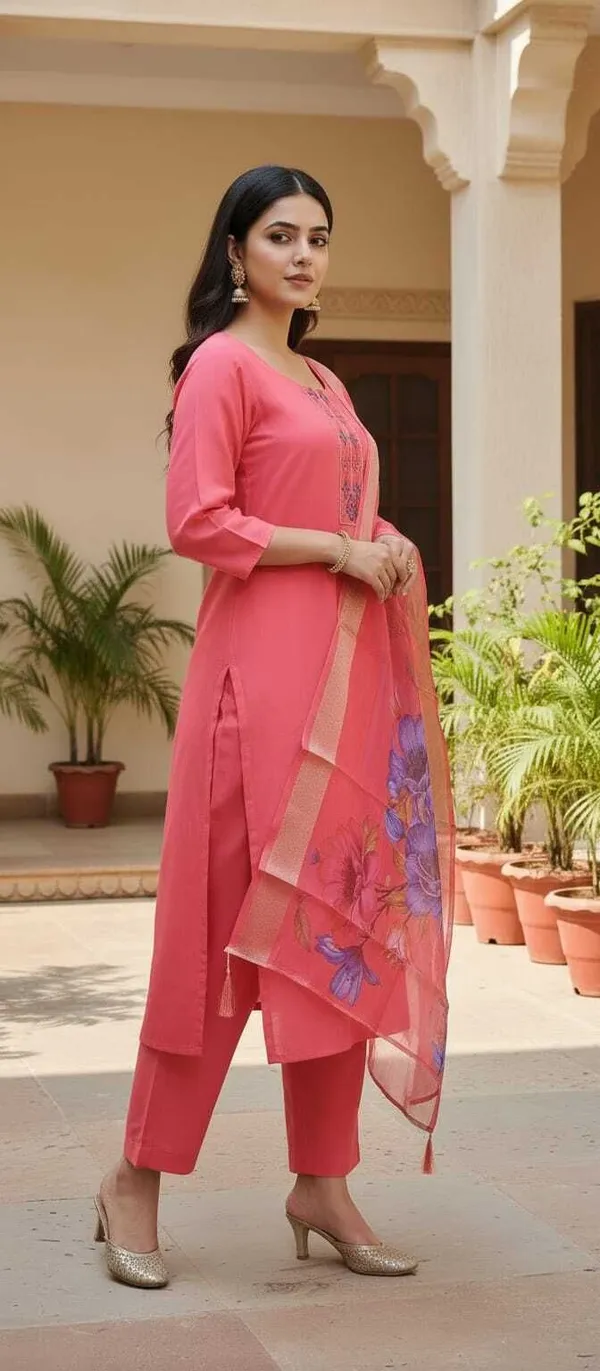 Pink_Cotton_Kurta_Set_with_Dupatta_For_Women