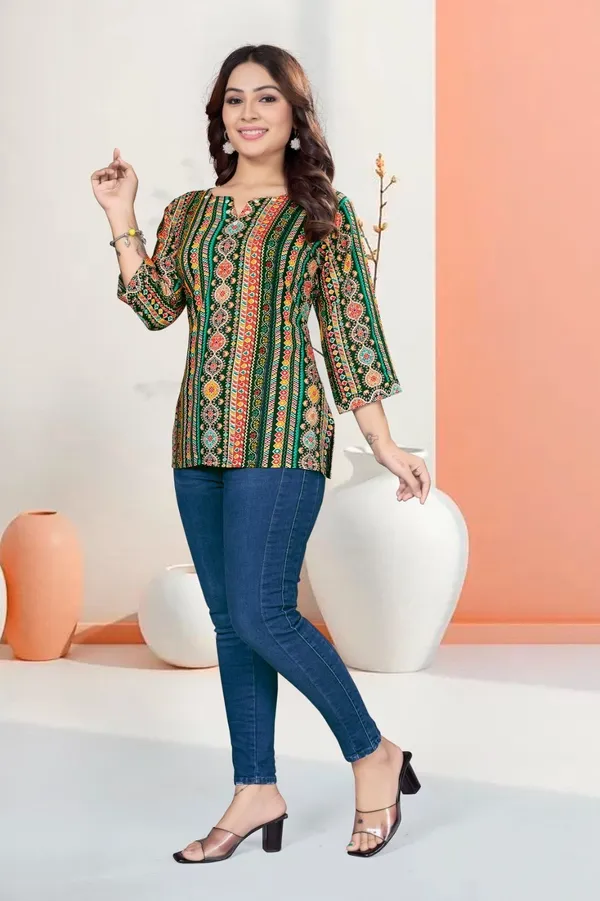 Green_Cotton_Kurta_Pant_Set_For_Women