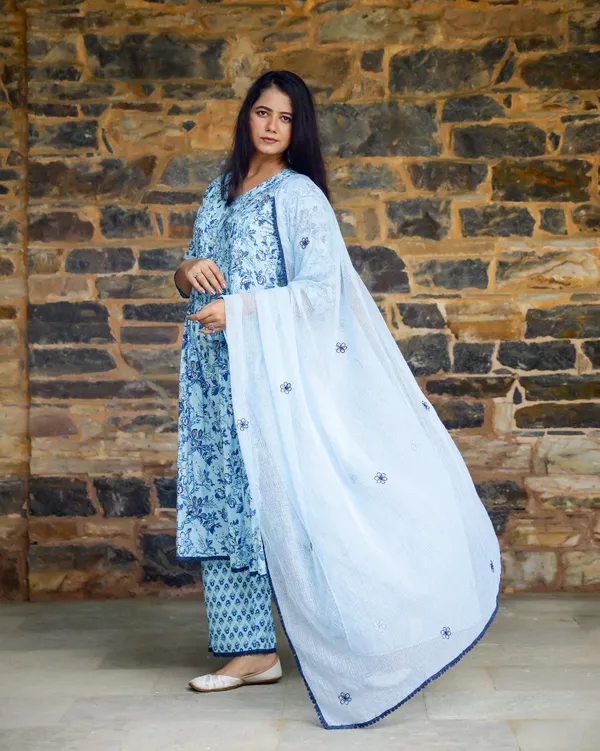 Blue_Block_Printed_Cotton_Suit_Set
