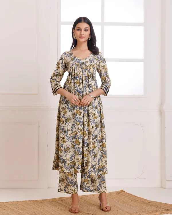 Beige_Bagru_Hand_Block_Printed_Cotton_Gathekurta_Pant