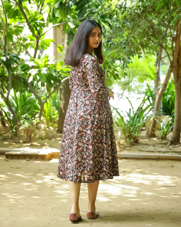 Multicolour_Bagru_Jaal_Printed_Cotton_Angrakha_Dress