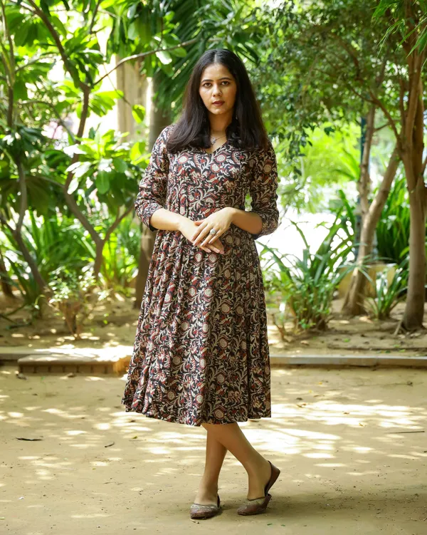 Multicolour_Bagru_Jaal_Printed_Cotton_Angrakha_Dress