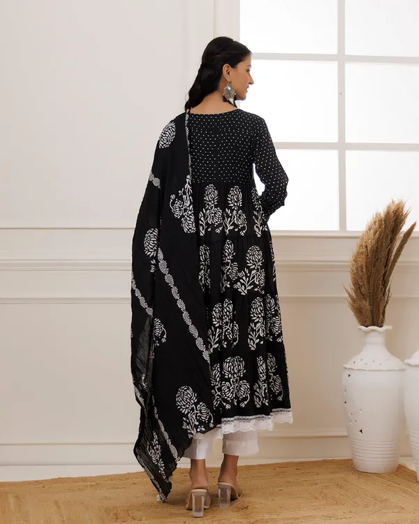 Black_Hand_Block_Printed_Cotton_Anarkali_Suit