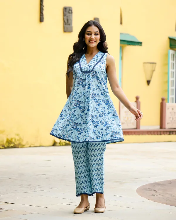 Blue_Block_Printed_Cotton_Cord_Set