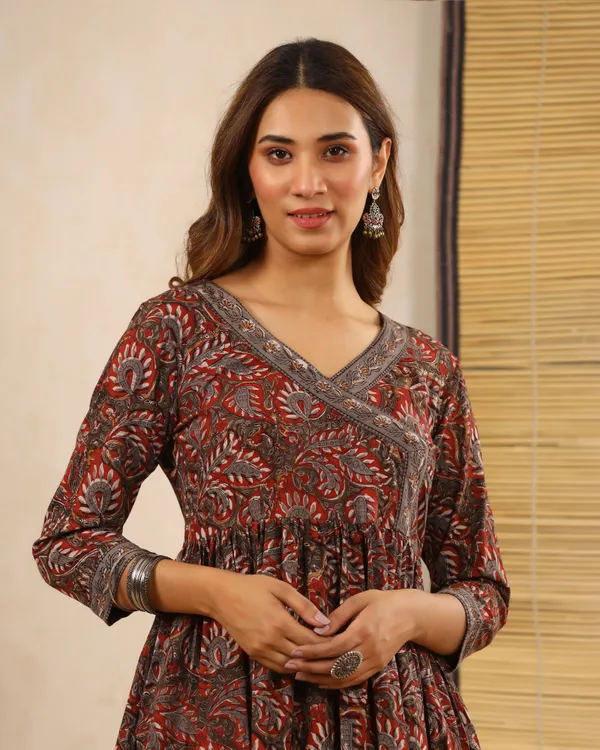 Multicolour_Dabu_Hand_Block_Printed_Cotton_Gathekurti