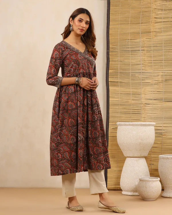 Multicolour_Dabu_Hand_Block_Printed_Cotton_Gathekurti