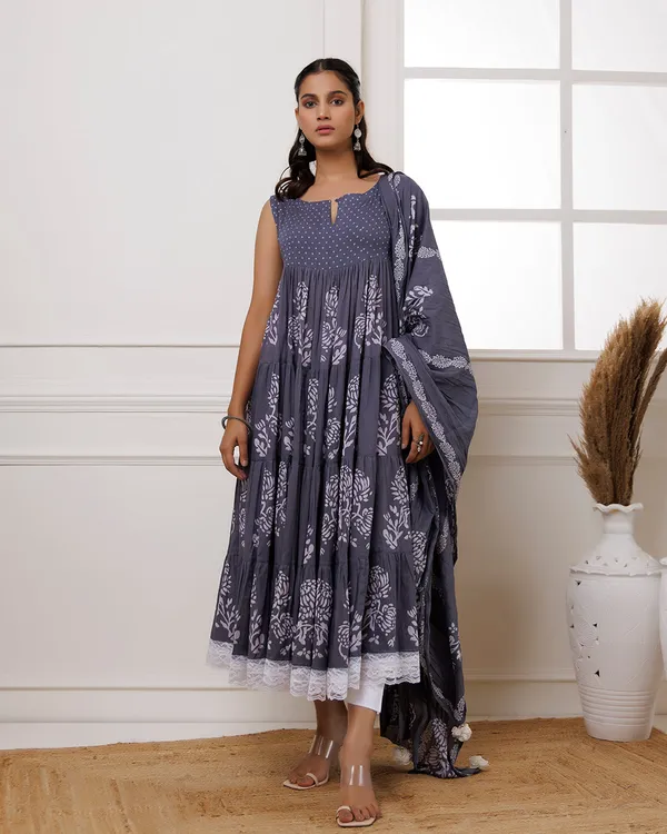 Navy_Blue_Handblock_Printed_Cotton_Anarkali_Suit