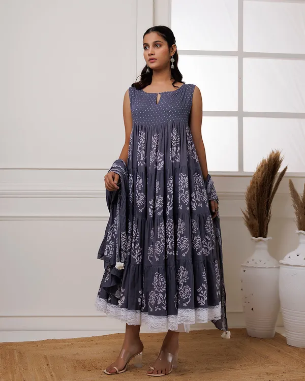 Navy_Blue_Handblock_Printed_Cotton_Anarkali_Suit