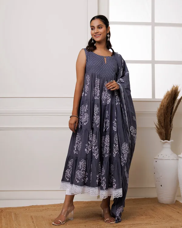 Navy_Blue_Handblock_Printed_Cotton_Anarkali_Suit