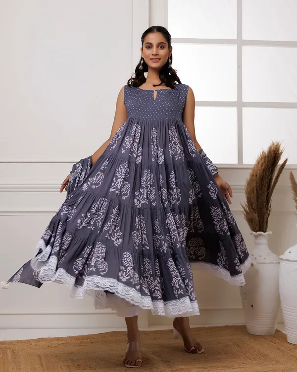 Navy_Blue_Handblock_Printed_Cotton_Anarkali_Suit