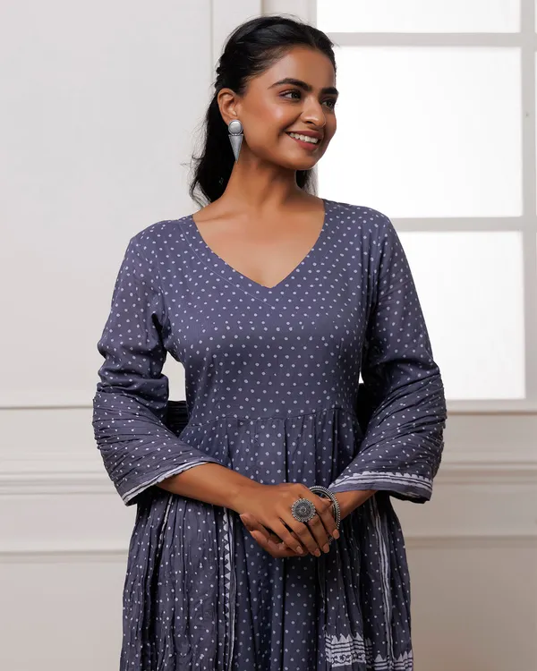 Navy_Blue_Polka_Dot_Printed_Cotton_Anarkali_Suit