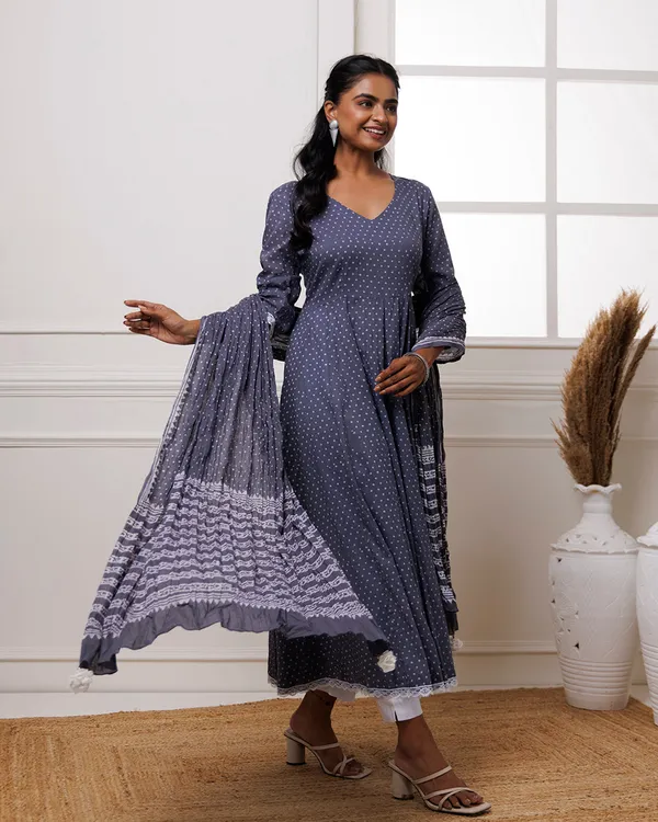 Navy_Blue_Polka_Dot_Printed_Cotton_Anarkali_Suit