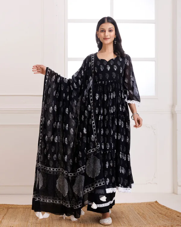 Black_Handblock_Printed_Anarkali_Suit