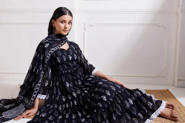 Black_Handblock_Printed_Anarkali_Suit
