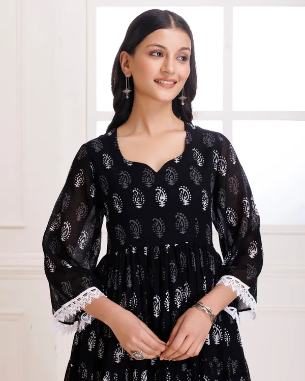 Black_Handblock_Printed_Anarkali_Suit