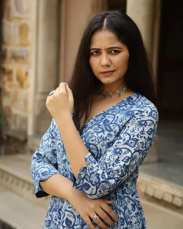 Blue_Dabu_Print_Cotton_Angrakha_Dress