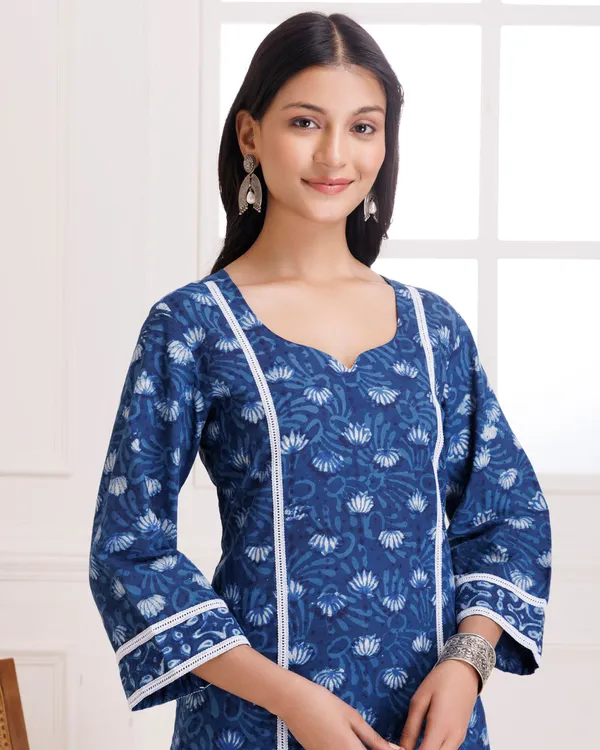 Navy_Blue_Lotus_Dabu_Hand_Block_Cotton_Suit_Set