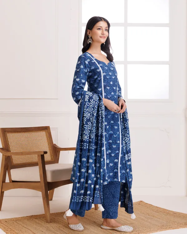 Navy_Blue_Lotus_Dabu_Hand_Block_Cotton_Suit_Set