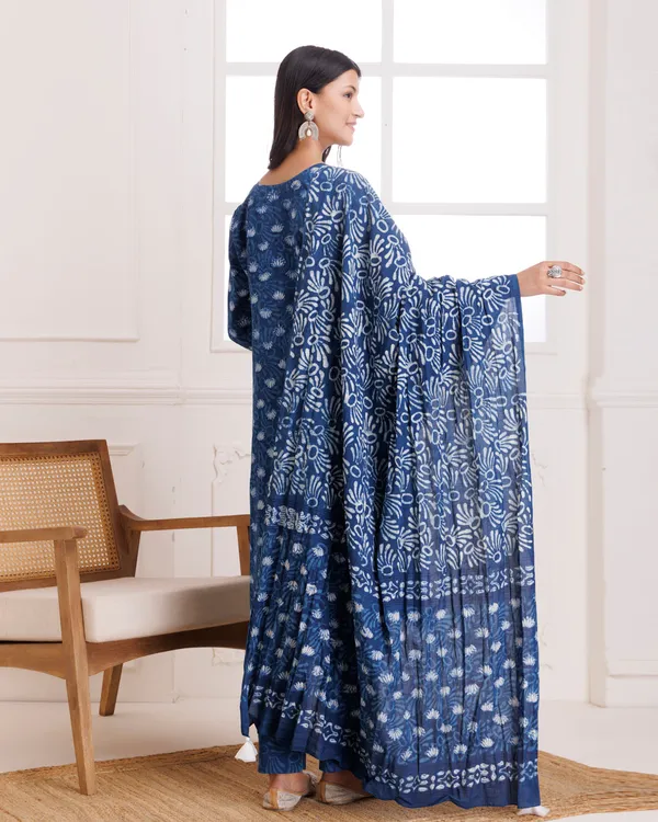 Navy_Blue_Lotus_Dabu_Hand_Block_Cotton_Suit_Set