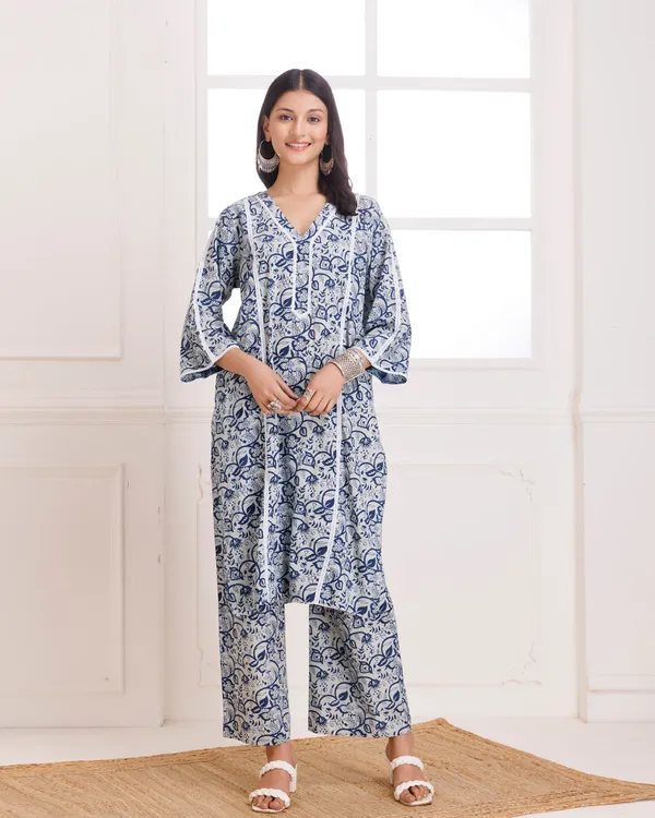 Grey_Dabu_Hand_Block_Printed_Cotton_Kurta_Pant