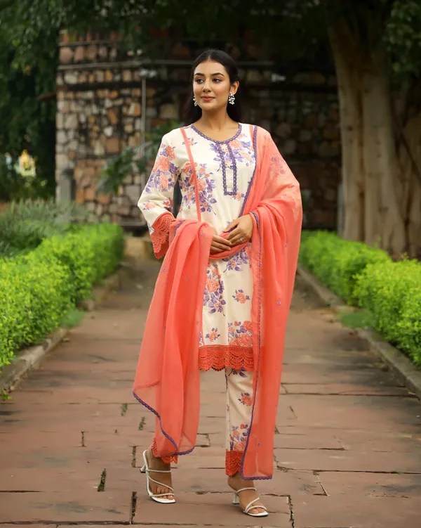 White_Ivory_Block_Printed_Cotton_Suit_Set