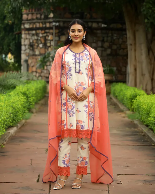 White_Ivory_Block_Printed_Cotton_Suit_Set