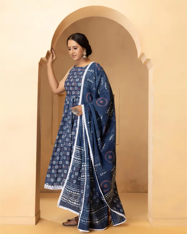 Navy_Blue_Jaipuri_Print_Sleeveless_Anarkali_Suit