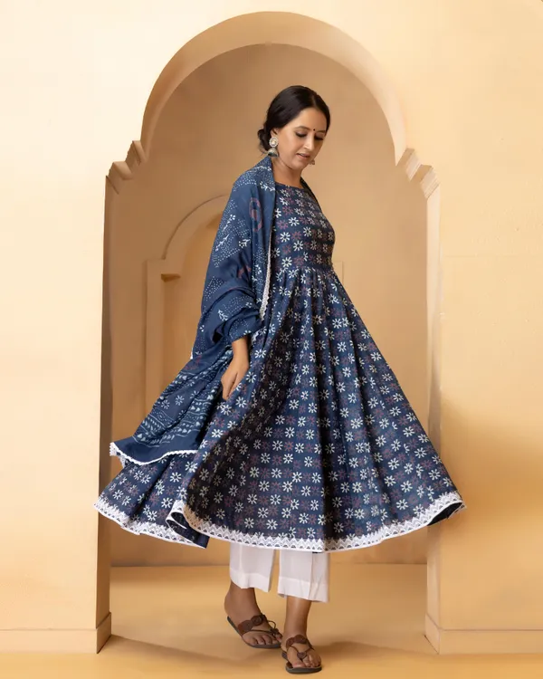 Navy_Blue_Jaipuri_Print_Sleeveless_Anarkali_Suit