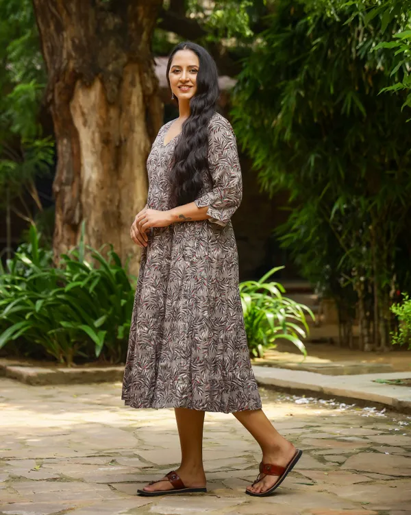 Grey_Kashish_Dabu_Printed_Cotton_Angrakha_Dress