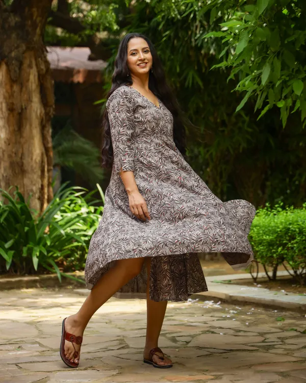 Grey_Kashish_Dabu_Printed_Cotton_Angrakha_Dress