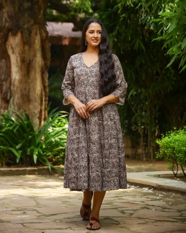 Grey_Kashish_Dabu_Printed_Cotton_Angrakha_Dress