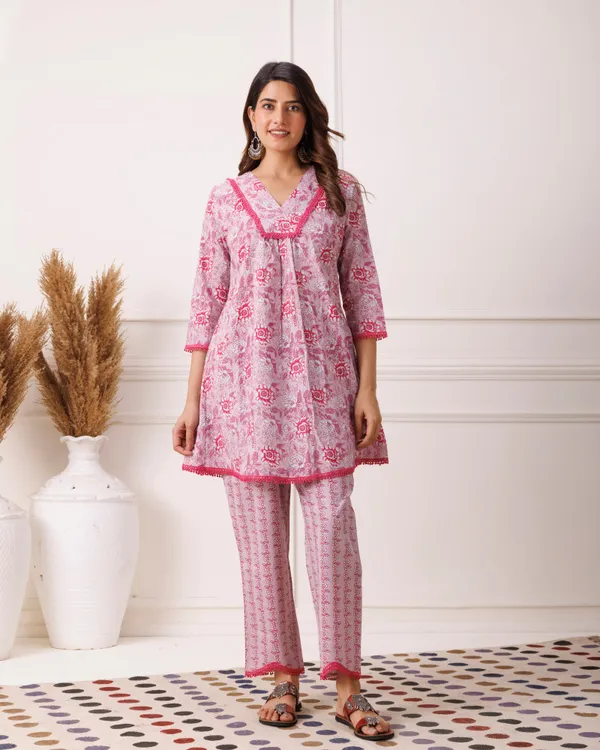 Pink_Block_Printed_Cotton_Co_Ord_Set