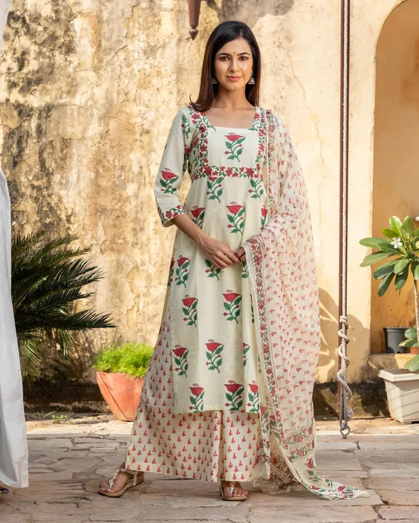 White_Lime_Hand_Block_Print_Suit_Set