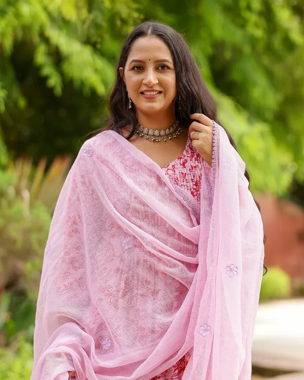 Pink_Magenta_Block_Printed_Cotton_Suit_Set