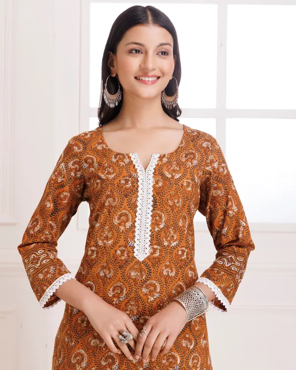 Mustard_Dabu_Hand_Block_Printed_Cotton_Suit_Set