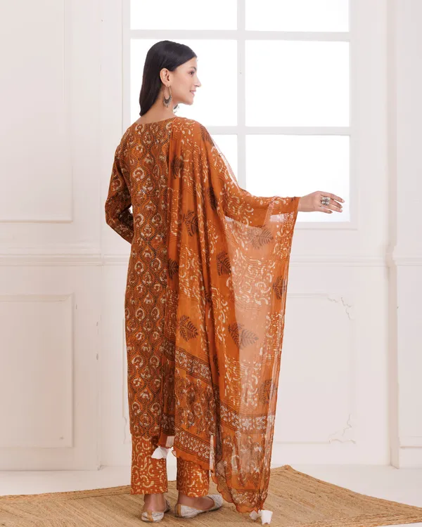 Mustard_Dabu_Hand_Block_Printed_Cotton_Suit_Set