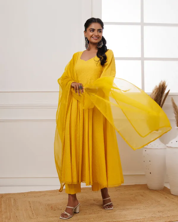 Yellow_Schiffli_Cotton_Anarkali_Suit