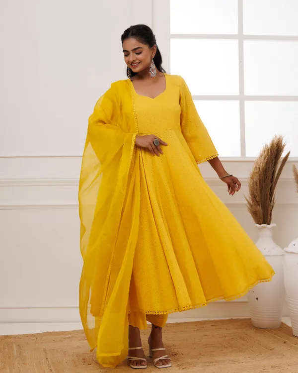 Yellow_Schiffli_Cotton_Anarkali_Suit
