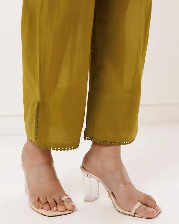 Olive_Cotton_Schiffli_Kurta_Set