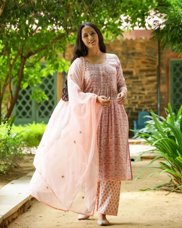 Peach_Block_Printed_Cotton_Suit_Set