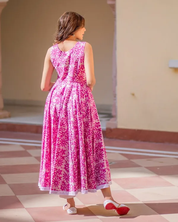 Pink_Dabu_Print_Cotton_Anarkali_Suit