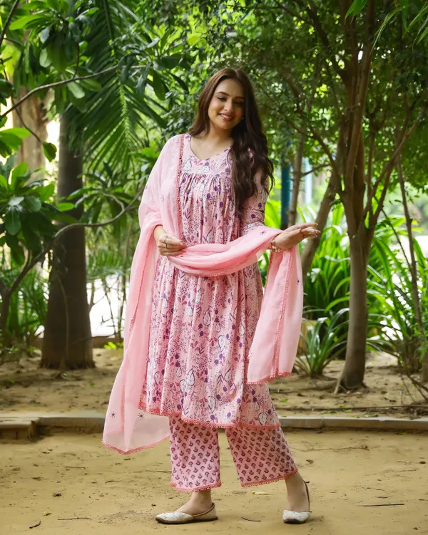 Pink_Violet_Block_Printed_Cotton_Suit_Set