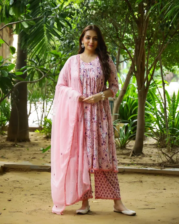 Pink_Violet_Block_Printed_Cotton_Suit_Set