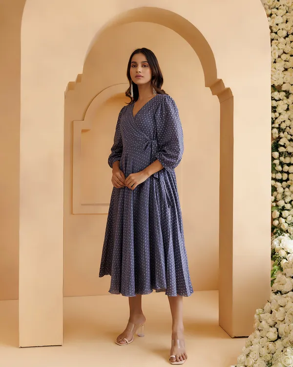 Navy_Blue_Qala_Polka_Hand_Block_Printed_Angrakha_Dress