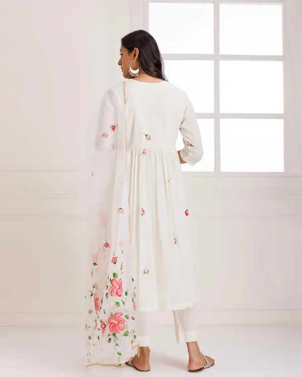 White_Rangreza_Ivory_Handpainted_Gathesuit_Set