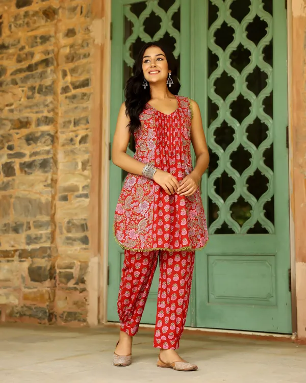 Red_Block_Printed_Cotton_Cord_Set